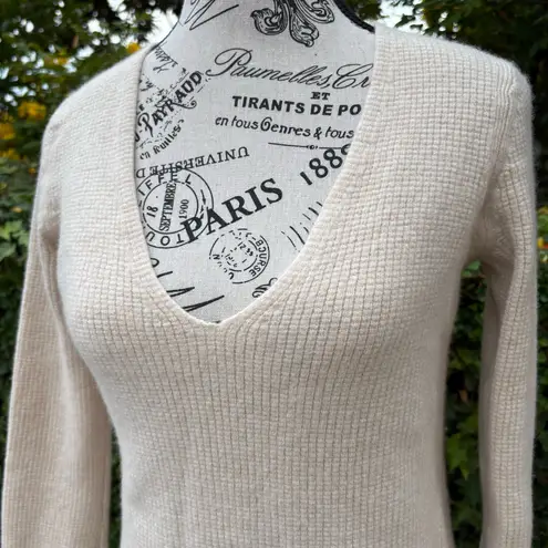 Helmut Lang wool and cashmere Tunic sweater in tusk (beige) size S small - Image 5
