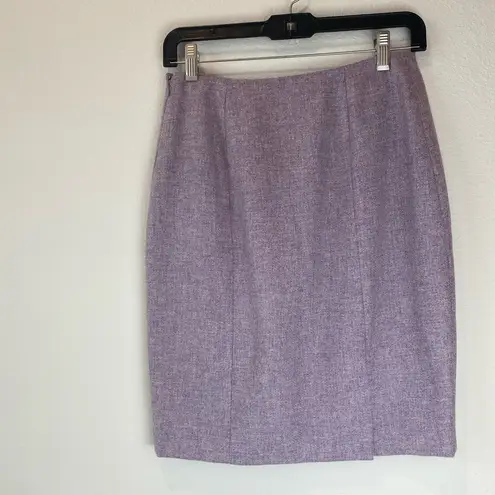 Ellen Tracy Linda Allard Lavender Wool Blend Pencil Skirt NWT Size 6P