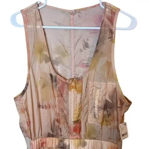 Free People Movement Women’s Sz Small Colorburst One Piece in Oasis Combo NWT Orange