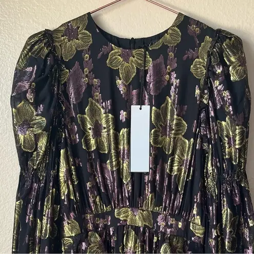 Front Row by Sara & Goldy silk purple and gold Lorax thread size 8 dress