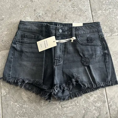Letter to Juliet Washed Black Denim Shorts, Size M New w/Tag Size M