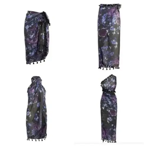 Peter Som NWT Dream Floral Sarong, Meteorite
