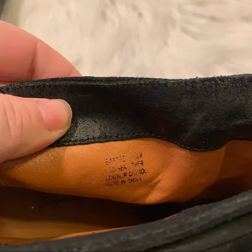 Elizabeth and James Reese Scrunch Heeled Black Boots