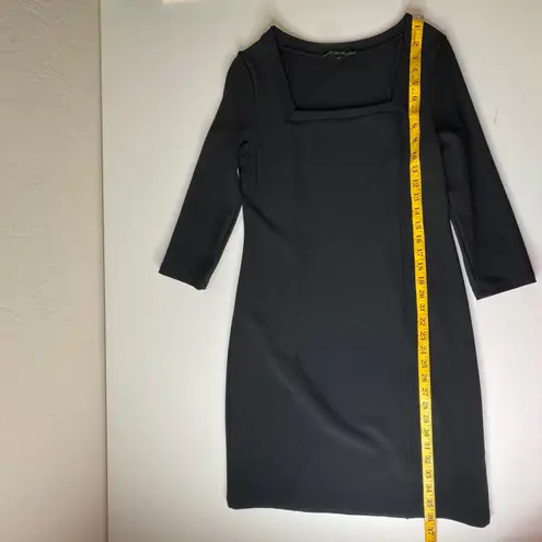 Boston Proper Black Square Neck Sheath Dress Sz Small Stretch Minimalist Career - Image 8