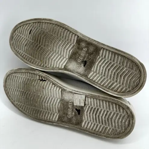 Greats Brooklyn The Royale Perforated Sneaker Leather Low Top Lace Up White 9