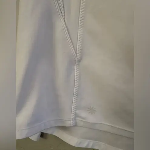 Athleta  Running Wild Half Zip Womens Medium White Pullover Athletic Top