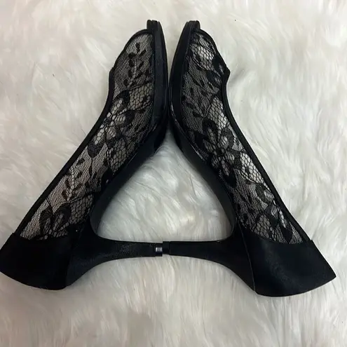 Kelly & Katie Lace Peep Toe Heels Size 10 B-24