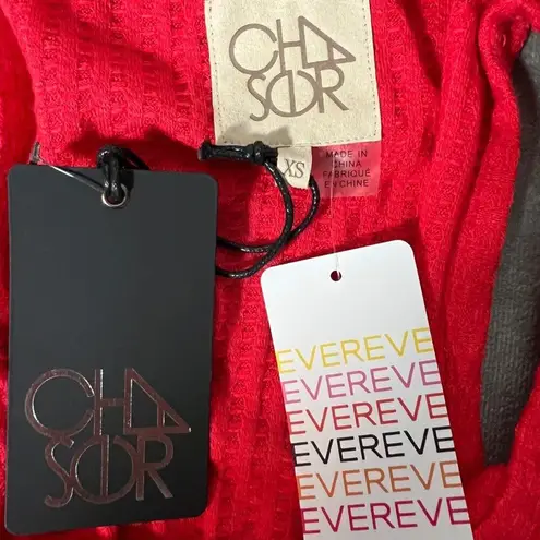 Chaser Chase Evereve Tomato Waffle Snap Henley Knit Henley Tank Top Size X Small