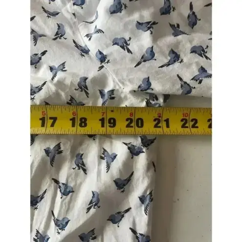Tommy Hilfiger Women's  Blue‎ Bird Print Blouse Size XL GUC
