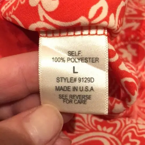 Freeway Paisley Print 3/4 Sleeve Dress Size Large