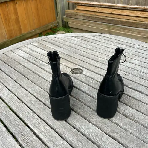 Dolls Kill‎ current mood black platform boots franky size 7
