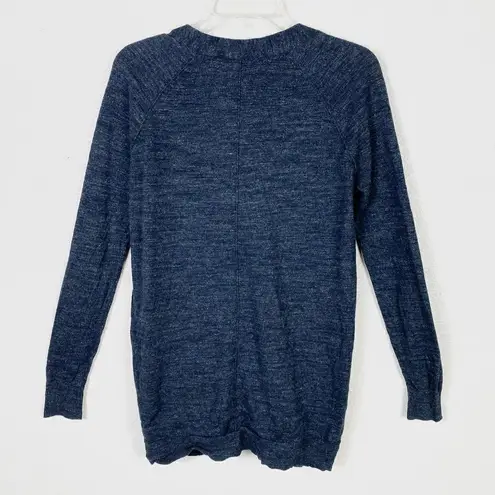 margaret o'leary Margaret O’Leary Dark Navy Grey Button Cardigan Sweater