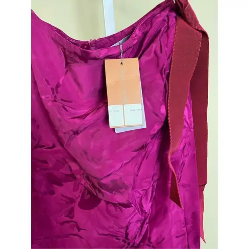 Silvia Tcherassi NWT Sermoneta Skirt in Mulberry Floral Size XS Pink