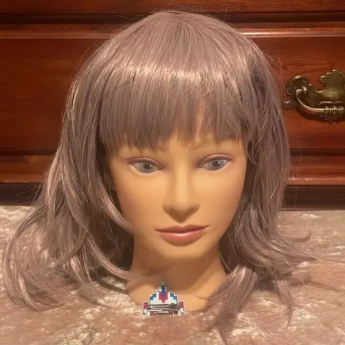 CHIAKI NANAMI Cosplay Anime Costume Jacket & Skirt EUC S w/ Pink Wig & Hair Clip Green