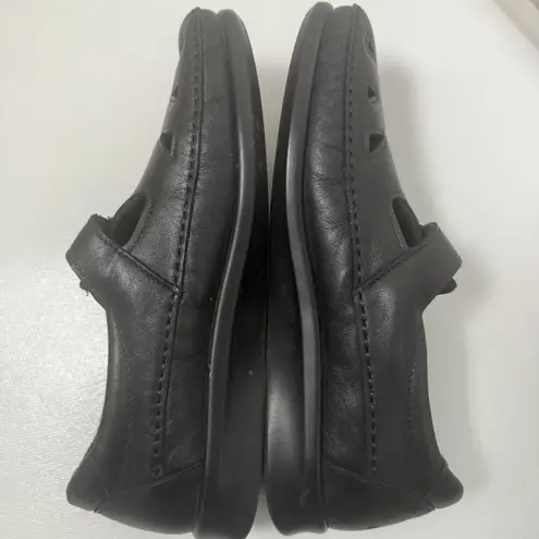 SAS Roamer Leather Walking Shoes Women 9.5 Black Adjustable Tri Pad Made in USA