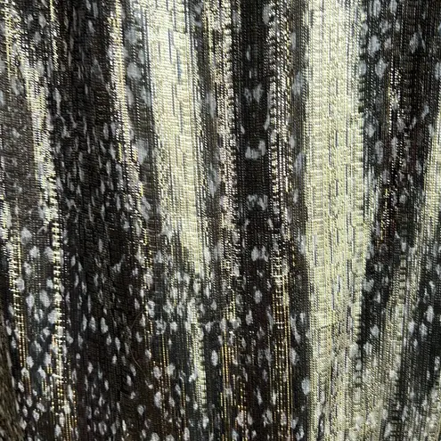 Ramy Brook Sleeveless Silk Gold Metallic Mini Dress