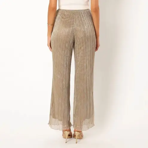 Petal and Pup WALKER PLISSE PANTS - SILVER