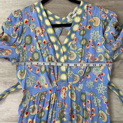 Diane Von Furstenberg  Gaines belted printed crepe de chine maxi dress Size 4