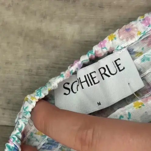 Sophie Rue  Floral Long Sleeve Crop Top