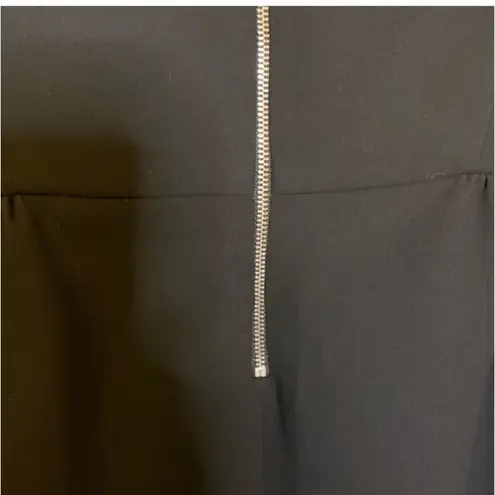 Sandro black sapphire colored jewel encrusted sleeveless dress size 2