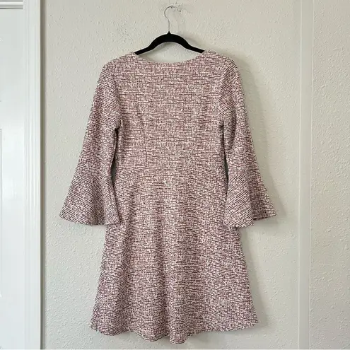 Anthropologie  Maeve Susie Tweed Bell Sleeve Swing Mini Dress Size Small