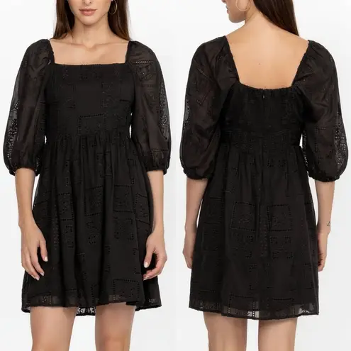 Johnny Was Ella Mini Dress Black Size Small