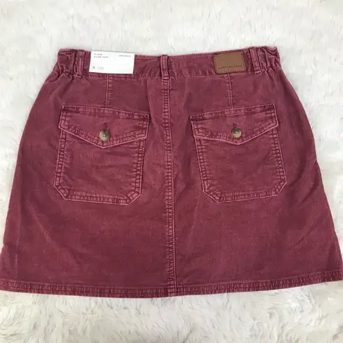 American Eagle  Hi Rise A-LIne Corduroy Mini Skirt Mauve Pink Fall Size 8 New