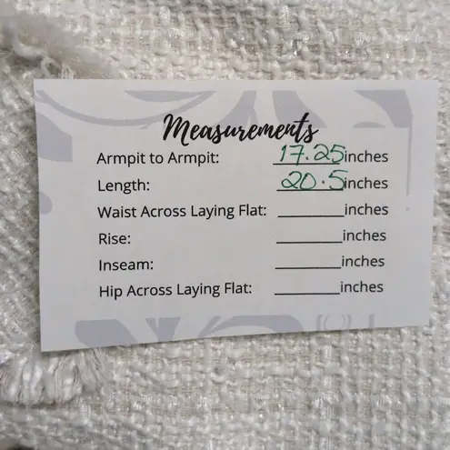 Tammy Tangs White Tweed Frayed Trim Button Front Jacket Long Sleeve Size M Size M