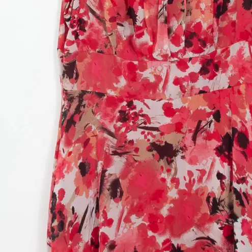 East 5th ‎ Womens Floral Babydoll Midi Dress Size 12 Sleeveless Artsy Y2K