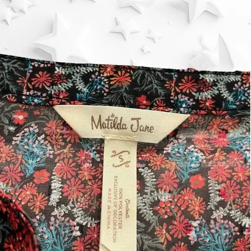 Matilda Jane  NWT Carol Choose Your Own Path Floral Peasant Long Sleeve Top Small