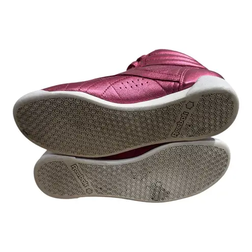 Reebok  Freestyle Hi Metallic Pink Sneakers Women’s Size 6 Retro High Top Shoes