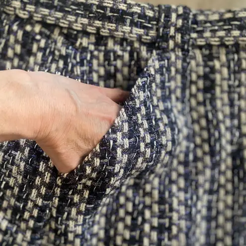 RAMY BROOK
Ashley Belted Tweed Mini Skirt Sz 10 Blue