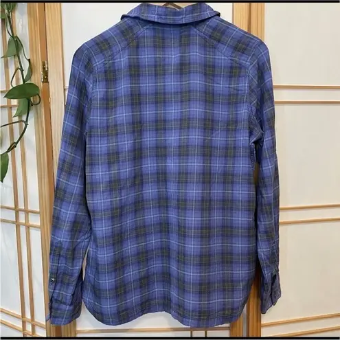 L.L.Bean  Camp Blue Plaid Shirt