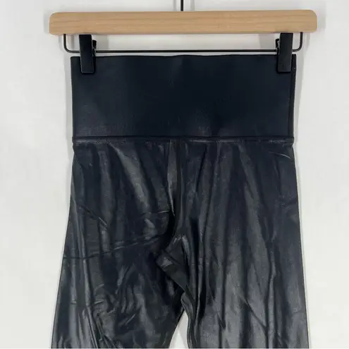 Carbon38 Legging in Takara Shine High Rise Wide Waistband Skinny Glossy Size XS Black