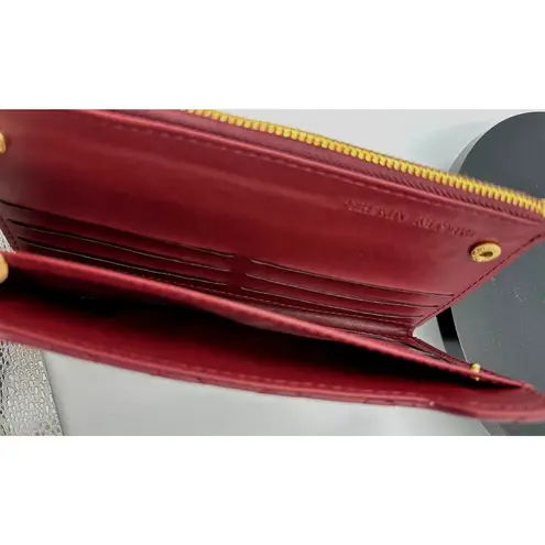 Badgley Mischka Quilted Long Wallet - Plum