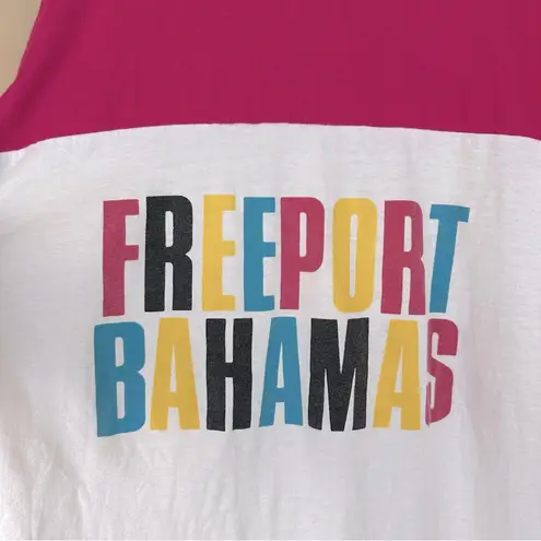 Vintage 80s Colorful Freeport Bahamas Vacation Oversized T
