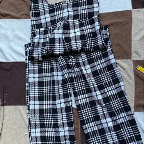 SheIn  Black and White Checkered Jumpsuit thumbnail 10