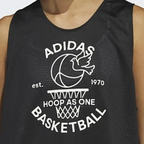 Adidas NWT  Basketball SELECT JERSEY TANK TOP Black Large