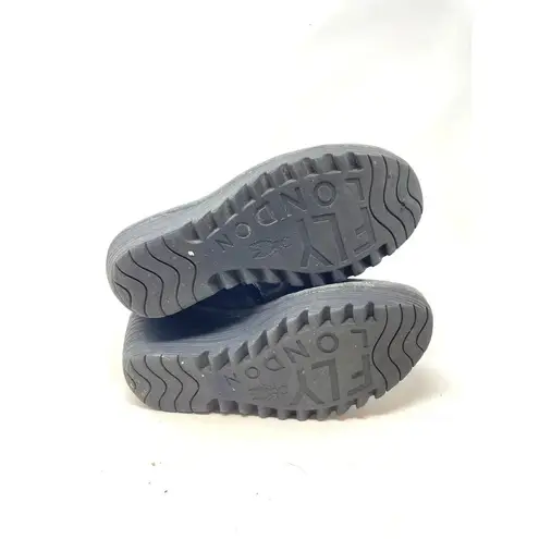 Fly London Yip Oil Suede Wedge Booties Gray Size 38 / US 7.5-8