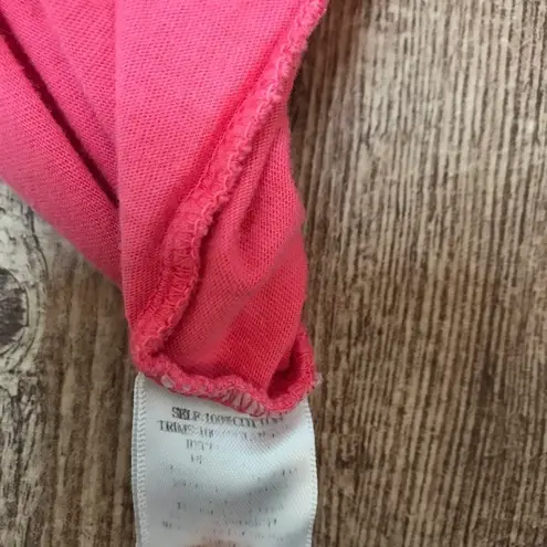 Johnny Was JWLA Floral & Heart Embroidered Casual Shirt Dress Pink Size Small