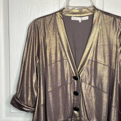 3.1 Phillip Lim Metallic Bronze Suit Jacket