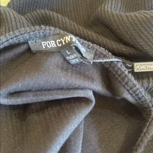 For Cynthia NWT Black Structured Asymmetrical Dress Large