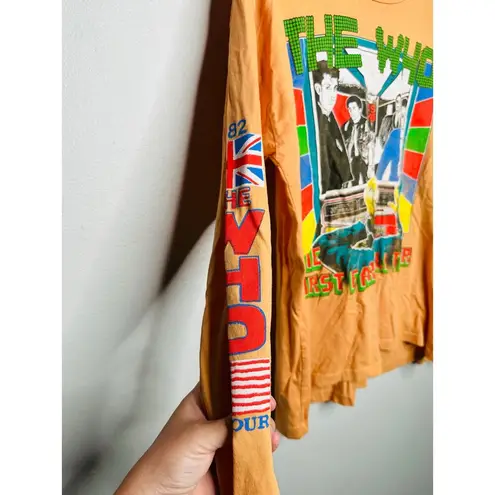 Daydreamer Vintage Peach The Who First Farewell Four Long Sleeve Tee Size Small