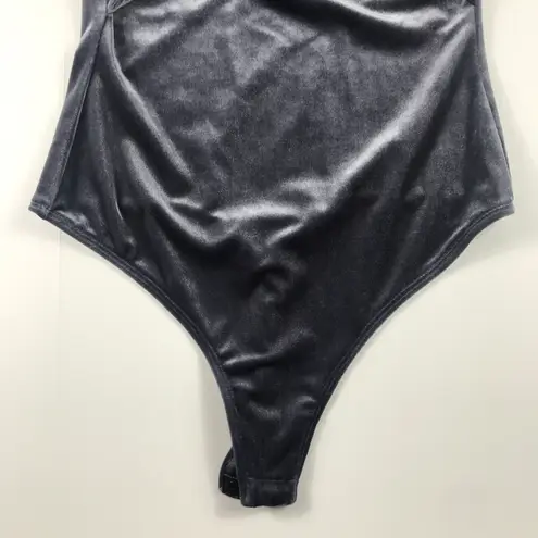 ALIX NYC Grove Twisted Bodysuit silver