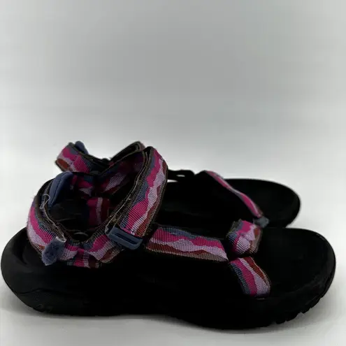 Teva Hurricane XLT 2 Sporty Sandal Adjustable Printed Strap Outdoor Pink Black 8