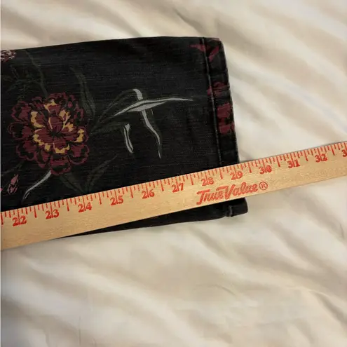 Bandolino Black Floral Skinny Jeans