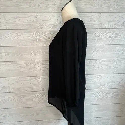 American Dream black sheer high/low top Size XS