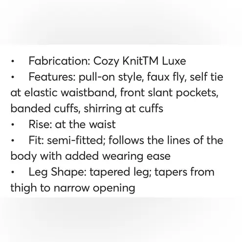 ANY BODY joggers lightweight elastic waistband drawstring pink blue NEW size M Size M