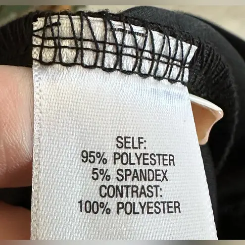 Sami & Jo NEW!! Black Faux Leather Trim Dress –Size 2X