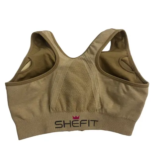 SheFit  NEW Sports Bra NWOT Perfect Lounge Bra Size XSmall Zipper Front